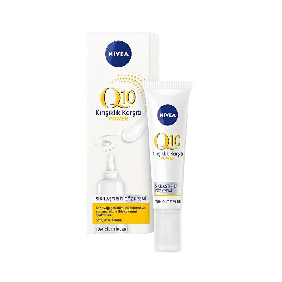 Nivea Q10 Wrinkle Reducing Eye Cream 15ml - Firming Formula | Anti-Aging