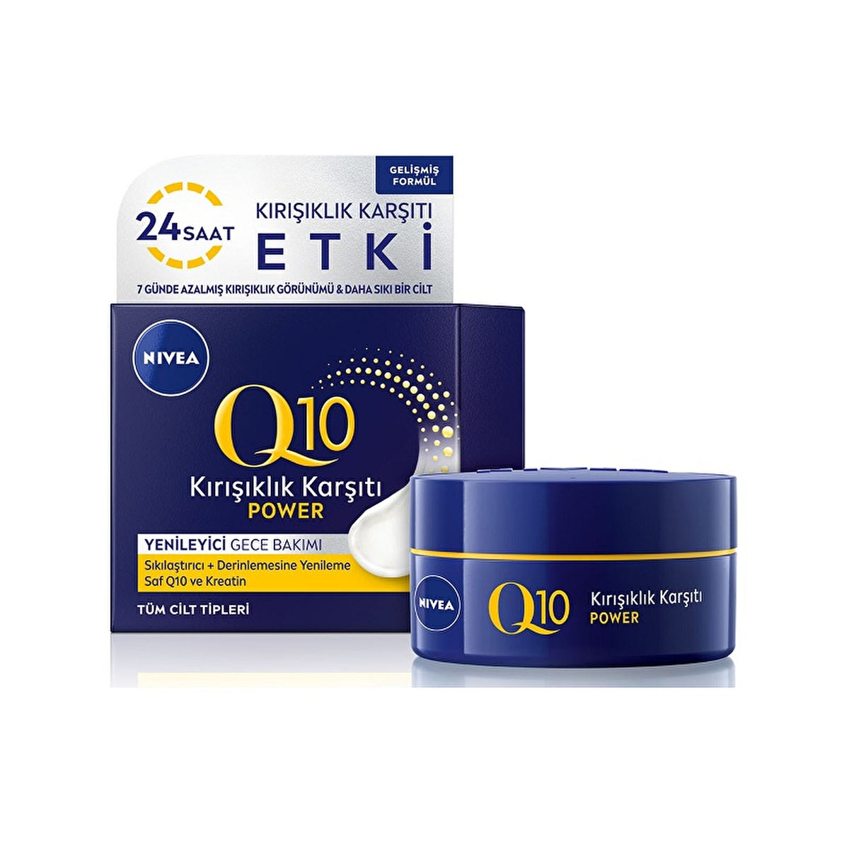 Nivea Q10 Wrinkle Reducing Night Cream 50ml - Advanced Formula | Anti-Aging - Image #3