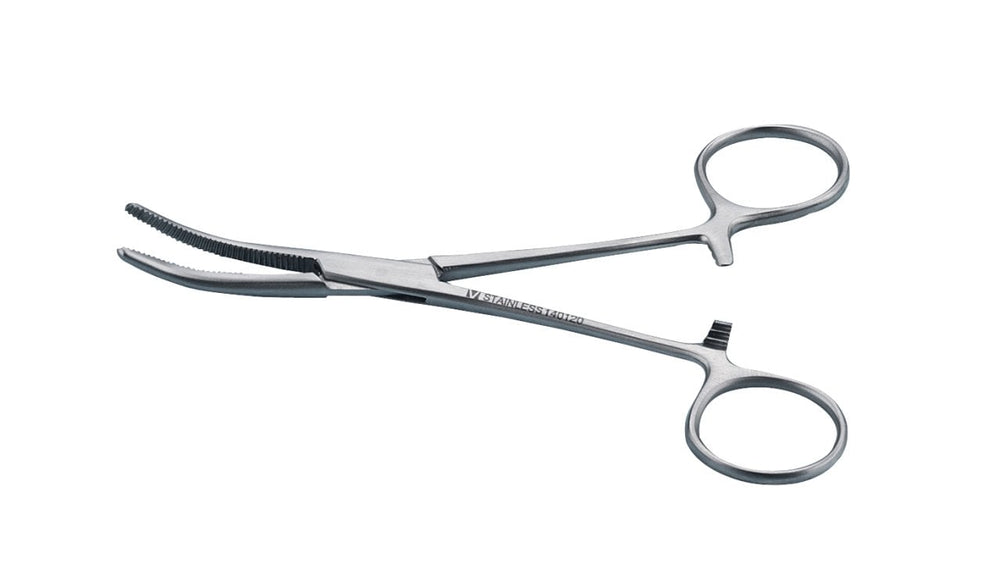Kruuse Veterinary Hemostatic Forceps Curved 16 cm