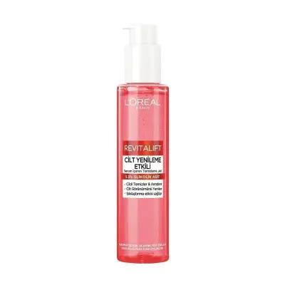 loreal revitalift cleansing gel 150ml, loreal revitalift gel application on skin, close up of revitalift cleansing gel L'Oreal Paris Revitalift Cleansing Gel - Anti-Aging | 150ml L'Oreal Revitalift Cleansing Gel - Anti-Aging | 150ml loreal, revitalift, cleansing-gel, anti-aging, glycolic-acid, skincare, gentle-cleanser, face-cleanser, ai-generated, cleanser-150ml