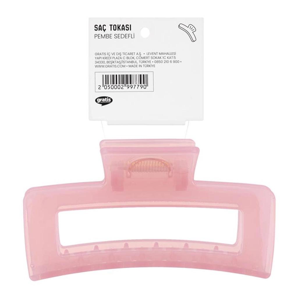 Eklips Premium Rectangular Pink Pearl Claw Clip