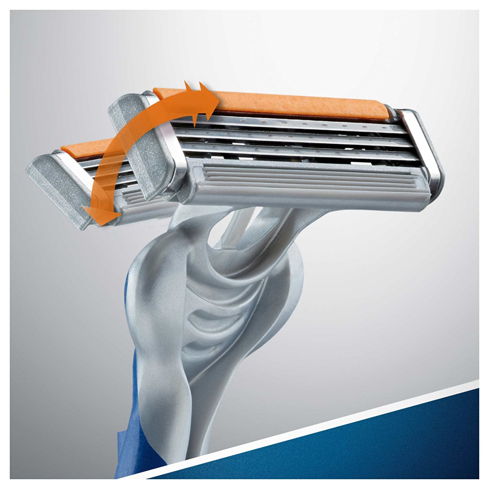 Gillette Blue3 Disposable Razor 3-Pack - Comfort Technology - Image #3