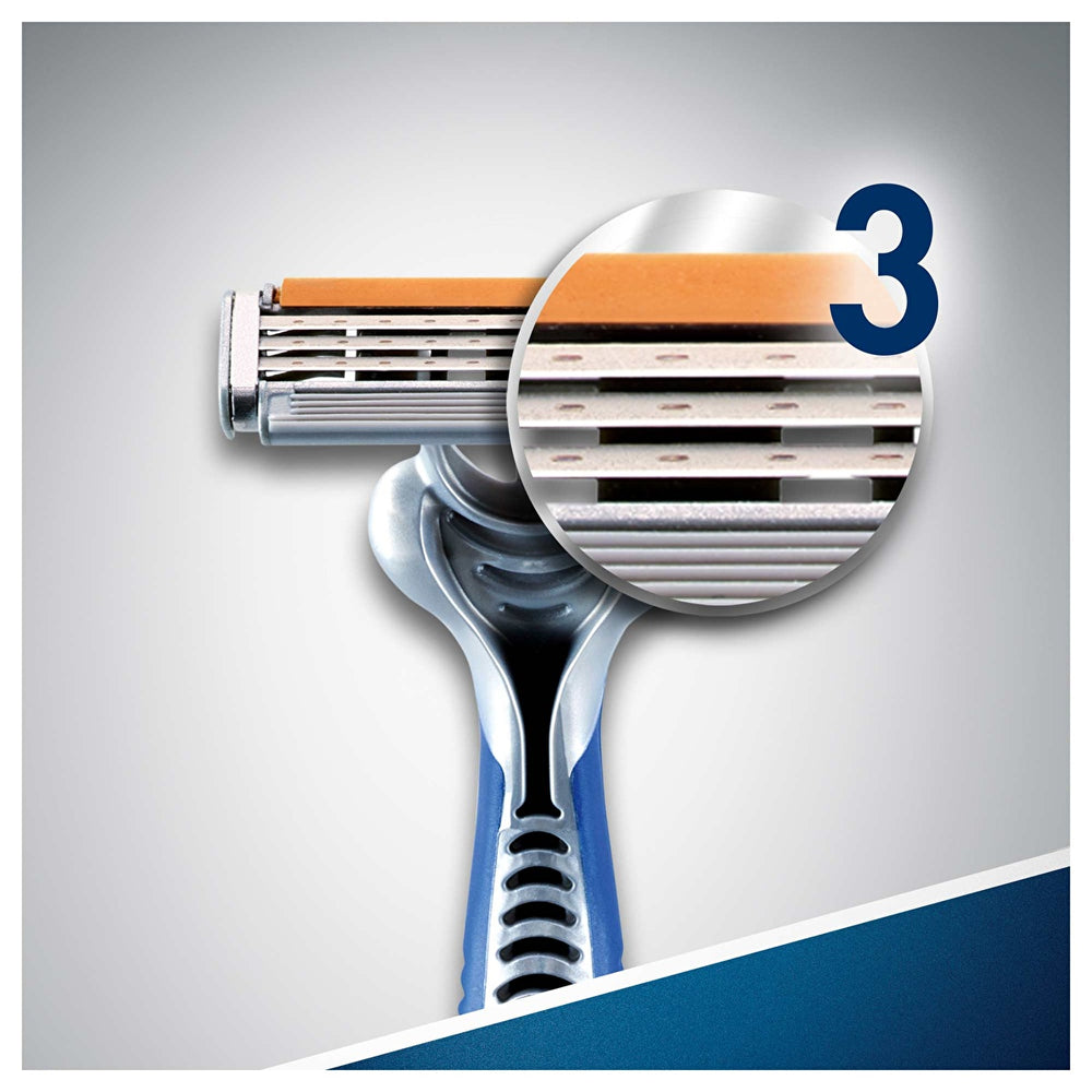 Gillette Blue3 Disposable Razor 3-Pack - Comfort Technology - Image #6