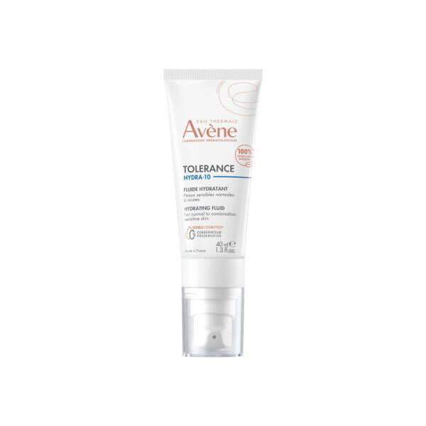 Avene Tolerance Hydra-10 Hydrating Fluid for Sensitive Skin - Gentle Moisturizer for All Ages - Face Cream