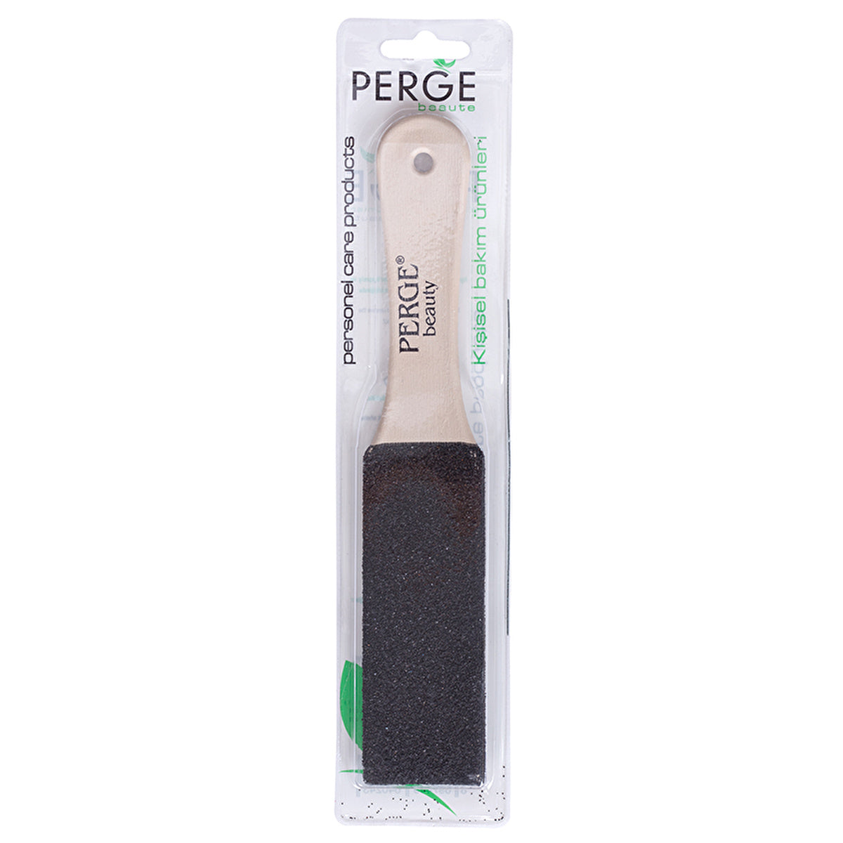 Perge Wooden Heel File - Classic Design | Foot Care Tool