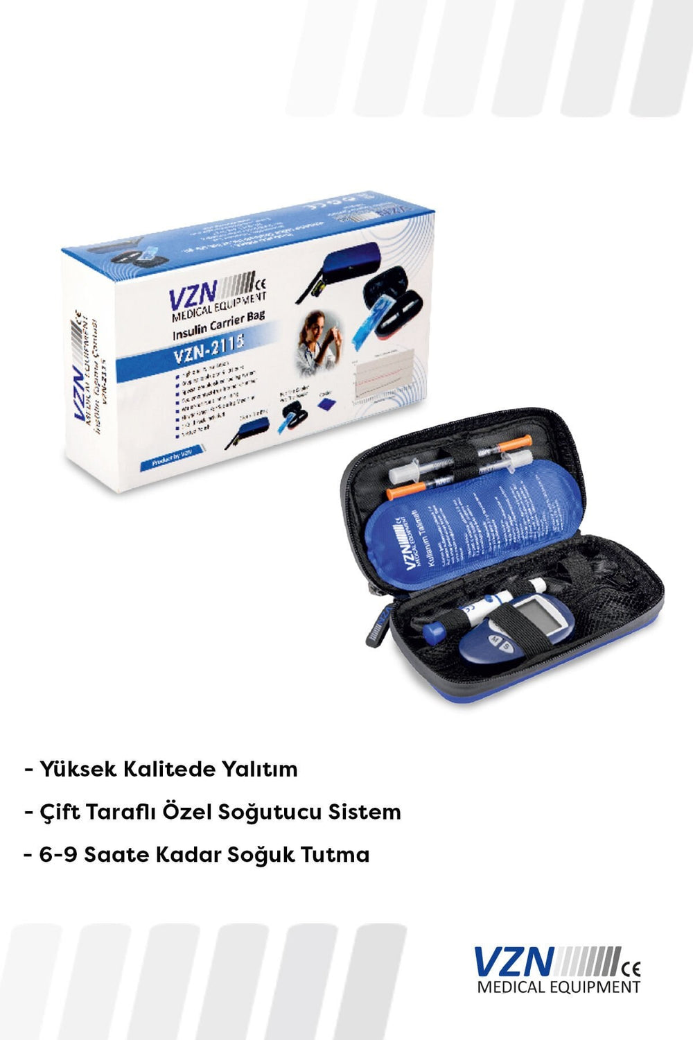 Vzn Insulin Travel Case YB-2115 Heat Insulated Bag 1 Count