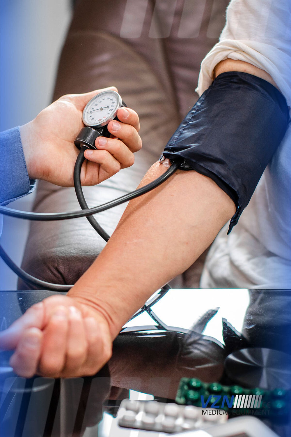 Vzn Aneroid Mechanical Sphygmomanometer with Stethoscope TY-A01