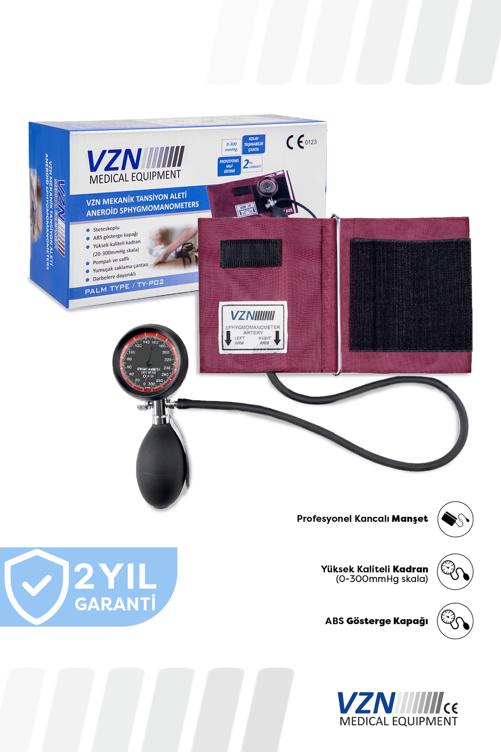 Vzn Palm Type Aneroid Sphygmomanometer