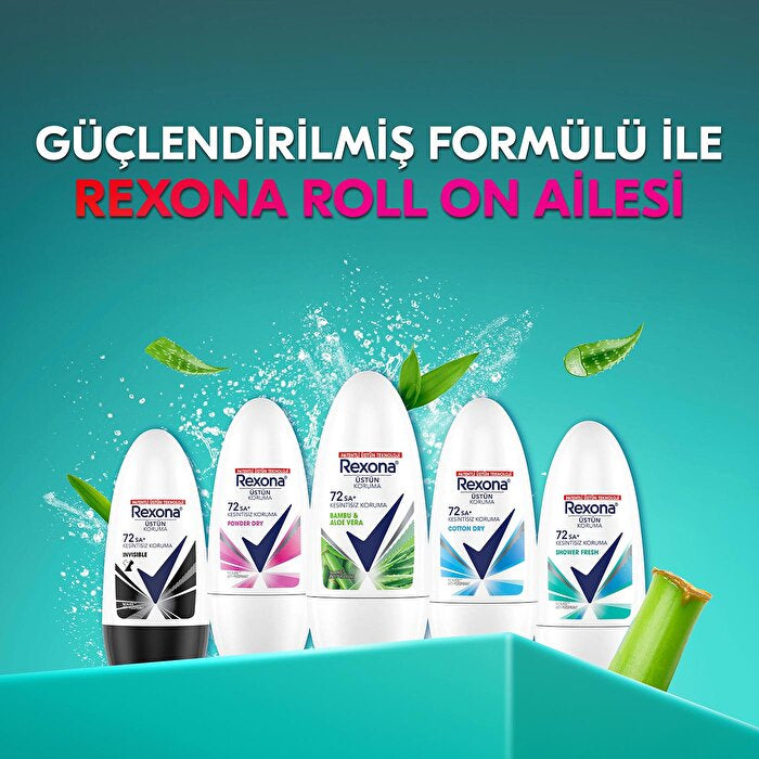Rexona Bamboo & Aloe Vera Roll On Deodorant 50ml - 72 Hour Protection | Women's Care - view 7