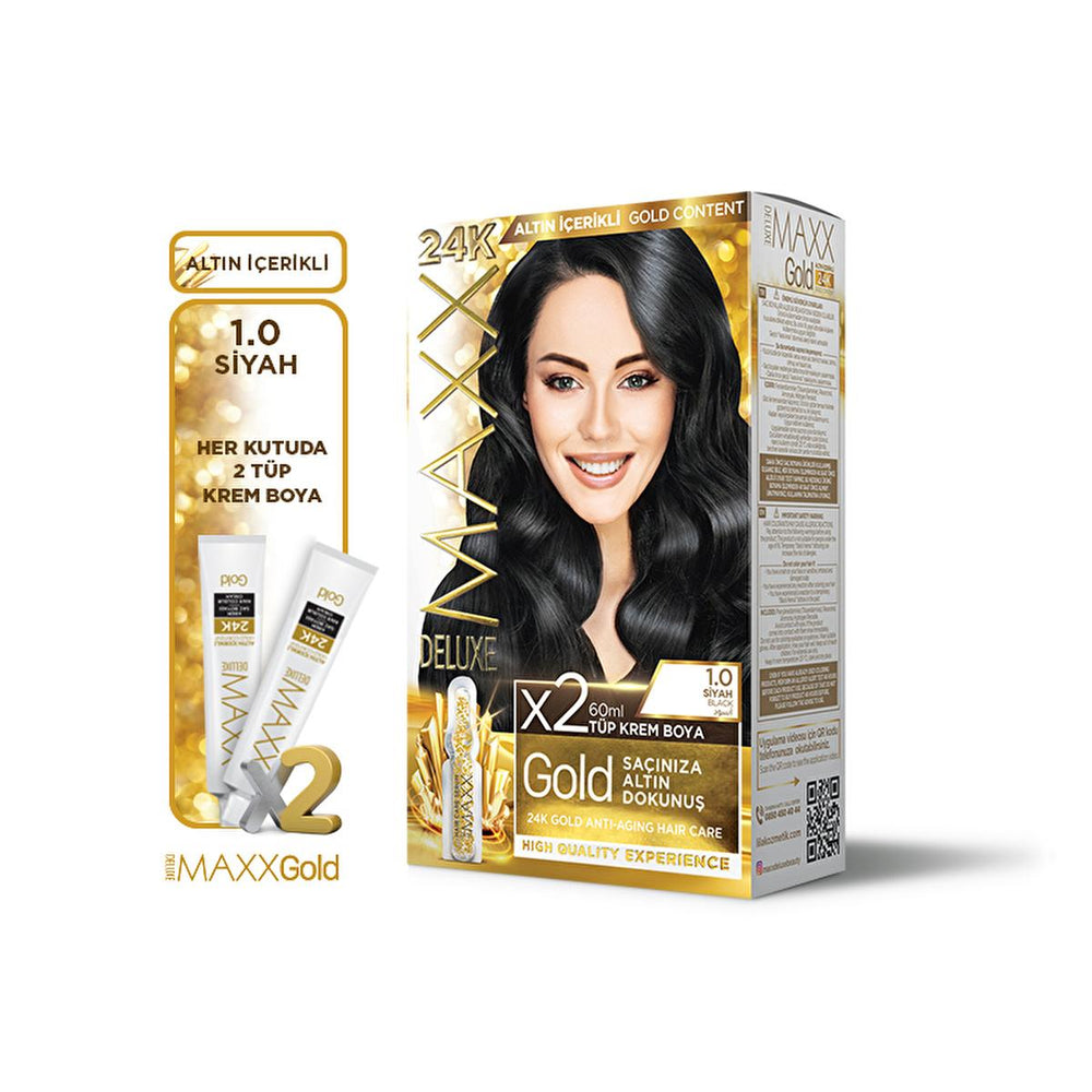 Maxx Deluxe Golden Beauty 24K Hair Dye - Nourishing, Golden Shine, Long-Lasting Color - view 2