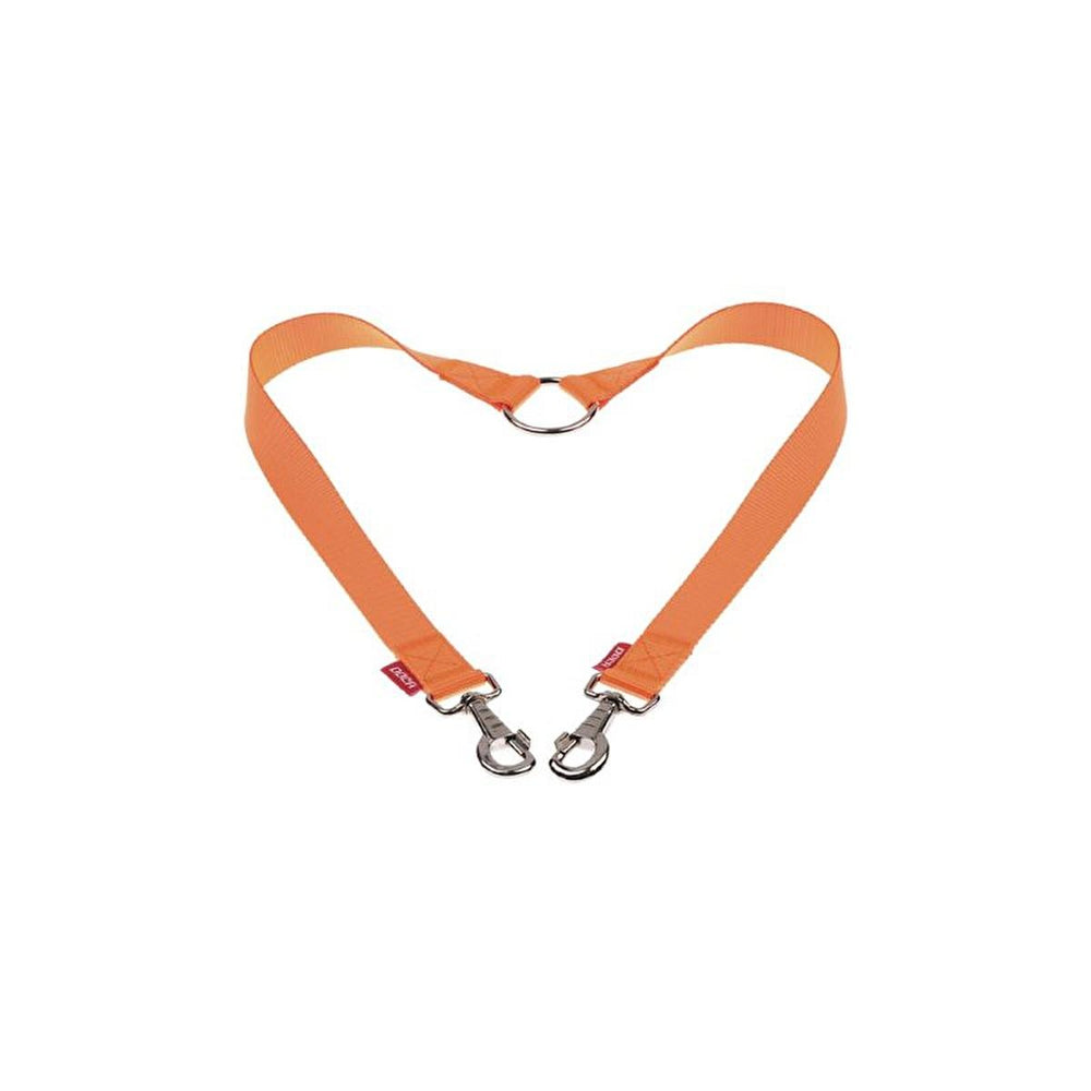 Doca Dokuma Orange Fabric Double Stroller Strap - Comfortable, Adjustable, and Durable Stroller Accessory for - Baby Care