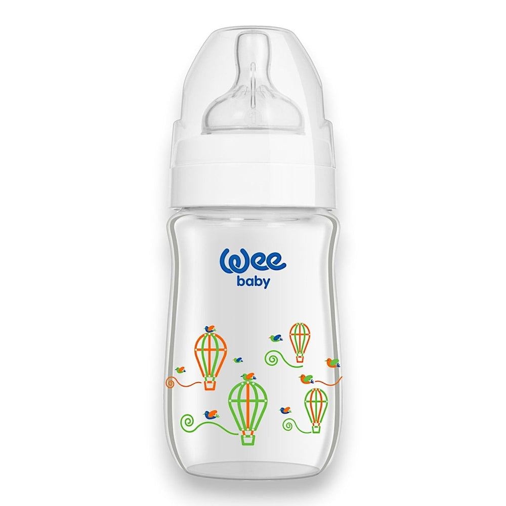 Wee Baby Classic+ Heat Resistant Glass Baby Bottle 180 ml