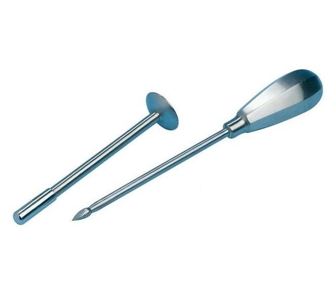 Kruuse Metal Handle Trocar Stainless Steel Instrument 7x120 mm