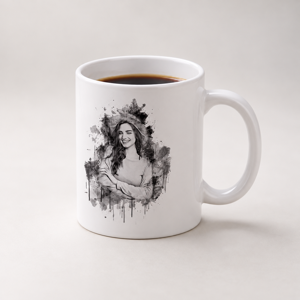 Personalized Pencil Sketch Mug