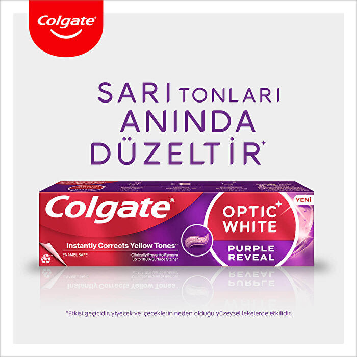 Colgate Optic White Purple Reveal Toothpaste 75ml - Whitening Formula - view 4