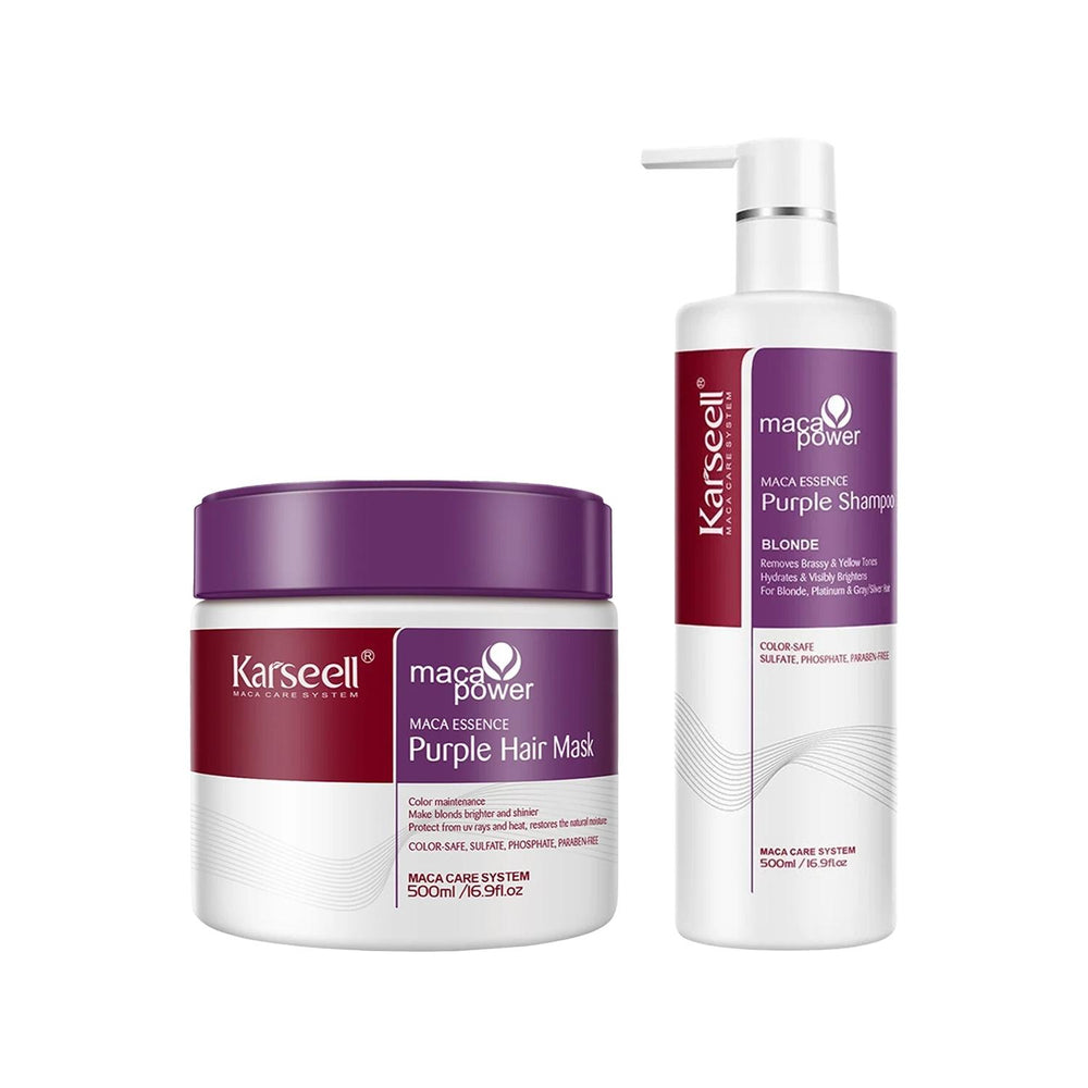 Karseell Maca Essence Color Correcting Purple Hair Mask 500 ml