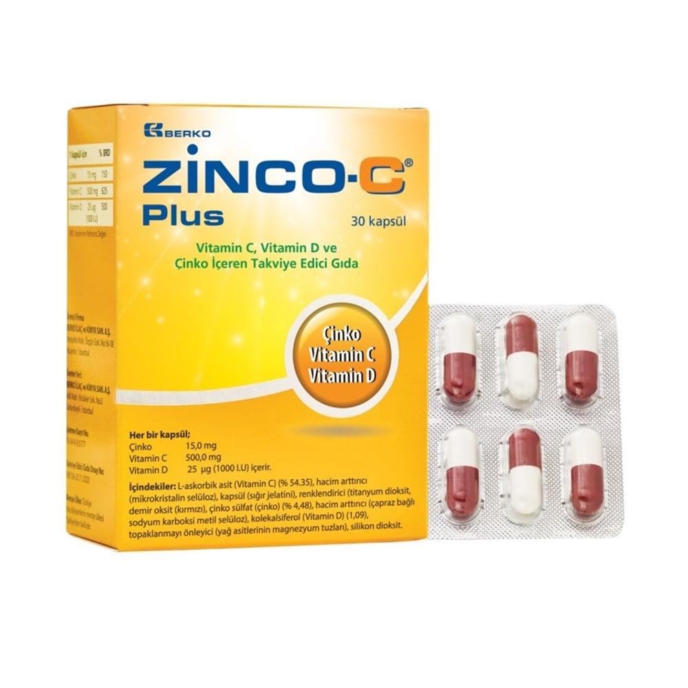 Zinco-C Plus Vitamin C, D, and Zinc Dietary Supplement Capsules for Immune Support - 30 Capsules Zinco-C Plus Vitamin C, D & Zinc Supplement for Immune Health Vitamin C Supplement, Zinc Dietary Supplement, Vitamin D Capsules, Immune System Support, Adult Dietary Supplements, Health Supplements, Wellness Products, Nutritional Supplements, Dietary Vitamins, Mineral Supplements