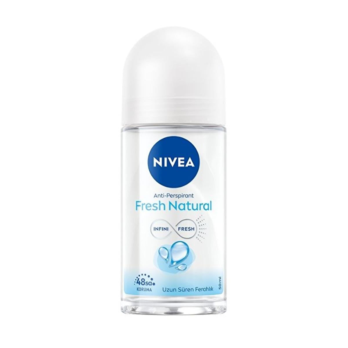Nivea Fresh Natural Women&#39;s Roll-On Deodorant - 48 Hour Protection, Alcohol-Free, Natural Fragrance Nivea Fresh Natural Deodorant Roll-On - 48hr Protection Nivea Fresh Natural Deodorant, Women&#39;s Roll-On Deodorant, 48-hour deodorant protection, Alcohol-free deodorant, Natural fragrance deodorant, Long-lasting deodorant, Sensitive skin friendly, Dermatologically tested, Ocean extracts, Freshness, Confidence, Personal care, Hygiene, Natural ingredients, Women&#39;s health, Beauty products