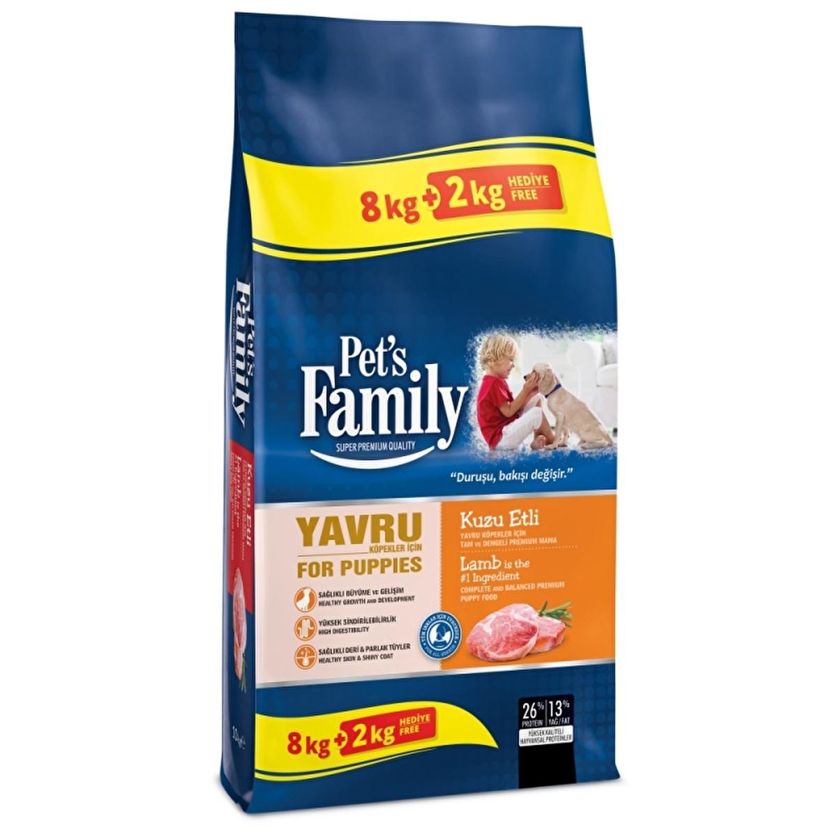 Pet's Family Lamb Puppy Food 10 kg: Nutrient-Rich Dry Food for Healthy Growth, Strong Immune System, and Brain Development Pet's Family Lamb Puppy Food: Healthy Growth & Strong Immunity Puppy food, Lamb puppy food, Dry puppy food, Puppy food with lamb, Puppy food with chicken, Best puppy food, Nutritious puppy food, Kuzu etli yavru köpek maması, Dog food, Puppy nutrition, Puppy diet, High-protein puppy food, Vitamins for puppies, Puppy health, Puppy growth, Puppy development, Sensitive puppy food, Easy to d