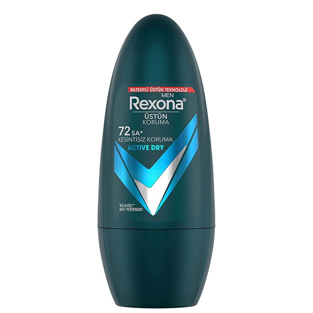 Rexona Active Dry Men's Roll On Deodorant - 72 Hour Continuous Protection | 1.69 fl. oz. - Deodorant
