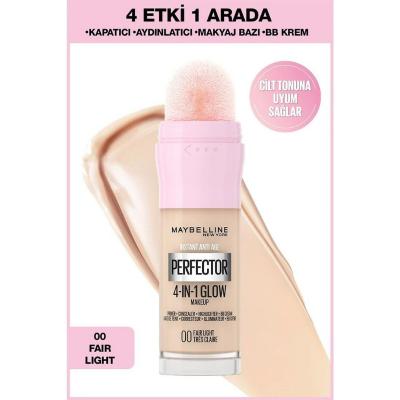 Maybelline Instant Perfector Glow 00 Fair Light: 4-in-1 Illuminating Foundation, Concealer, Highlighter & Primer for Radiant, Vegan, Flawless Skin Maybelline Perfector Glow: 4-in-1 Foundation for Radiant Skin 4-in-1 foundation, illuminating foundation, vegan foundation, BB cream foundation, Maybelline Perfector Glow, fair light foundation, foundation concealer highlighter primer, easy application foundation, radiant skin foundation, flawless complexion makeup, foundation, concealer, highlighter, primer, BB 