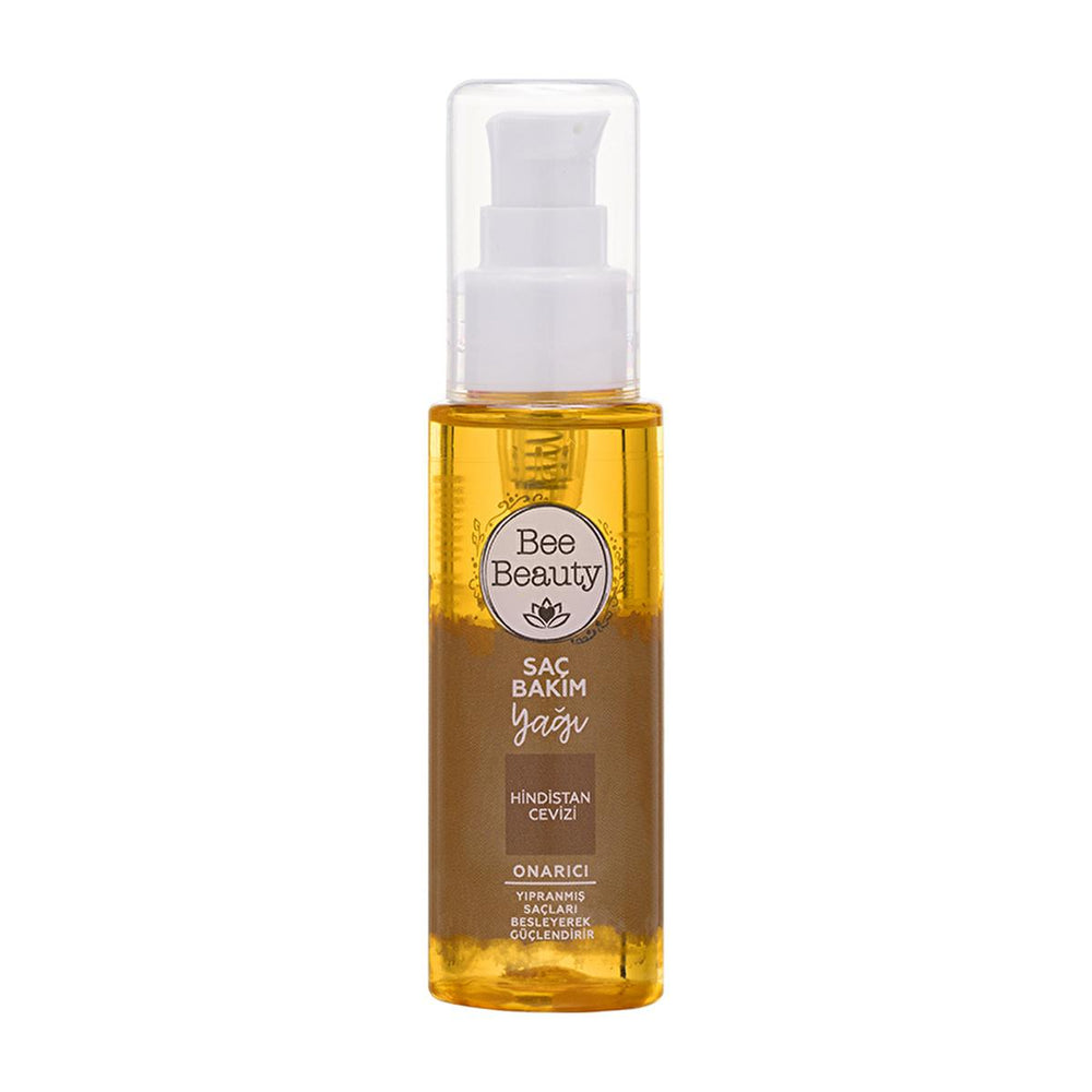 Bee Beauty Coconut Hair Care Oil - Nourishing, Strengthening, and Shine Enhancement for Dry, Damaged Hair - Hair Mask