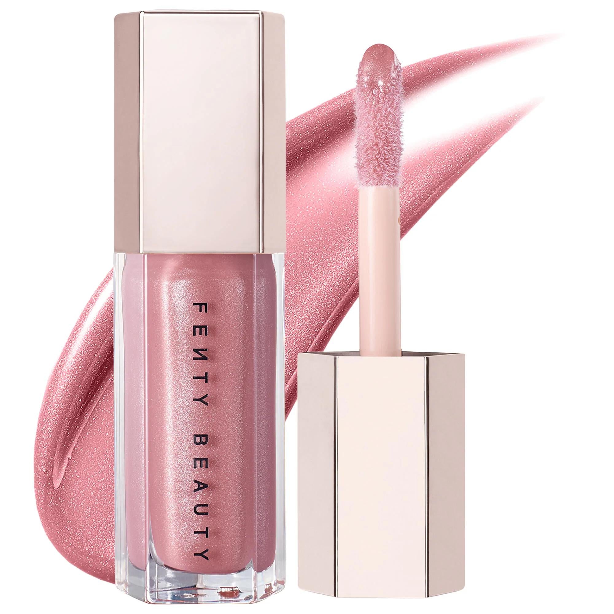 Fenty Beauty Gloss Bomb: Explosive Shine Lip Gloss - Universal Luminizer for Hydrated, Fuller Lips - Non-Sticky, Cruelty-Free, Peach Vanilla Scent Fenty Beauty Gloss Bomb: Shine Lip Gloss | Hydrating &amp; Cruelty-Free lip gloss, shine lip gloss, universal lip luminizer, non-sticky lip gloss, hydrating lip gloss, cruelty-free lip gloss, peach vanilla lip gloss, lip gloss for all skin tones, lip luminizer, high shine lip gloss, moisturizing lip gloss, lip gloss for dry lips, best lip gloss, makeup, beauty, lip c