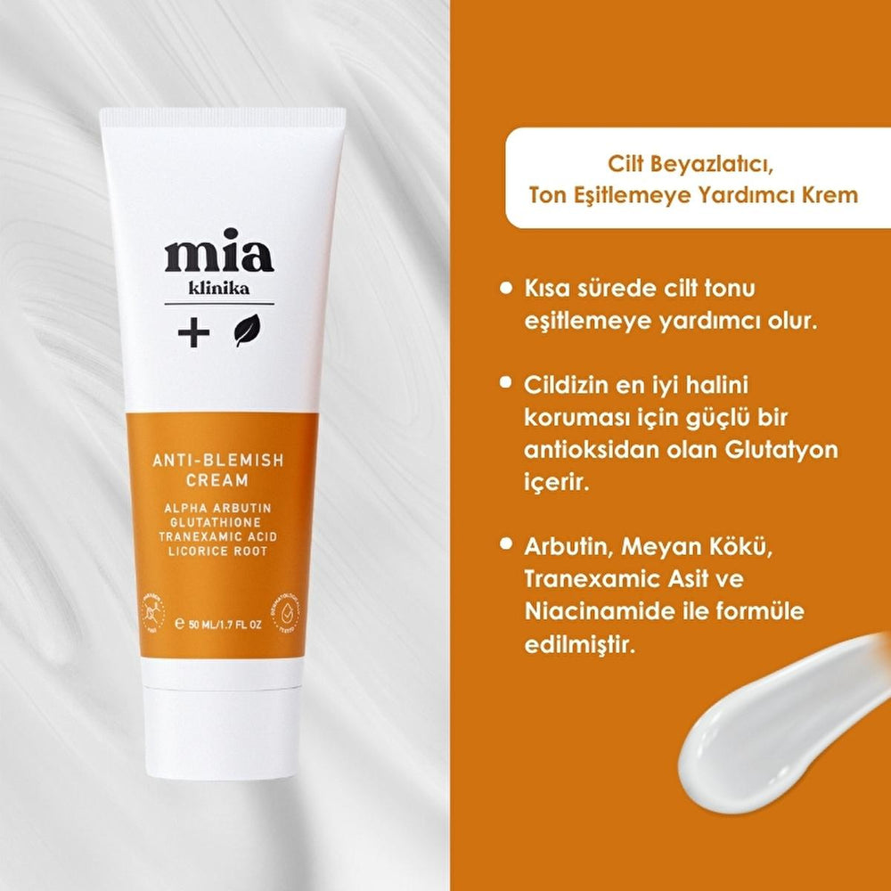 Mia Klinika Skin Whitening Cream - Even Skin Tone & Reduce Blemishes with Arbutin & Glutathione - view 4