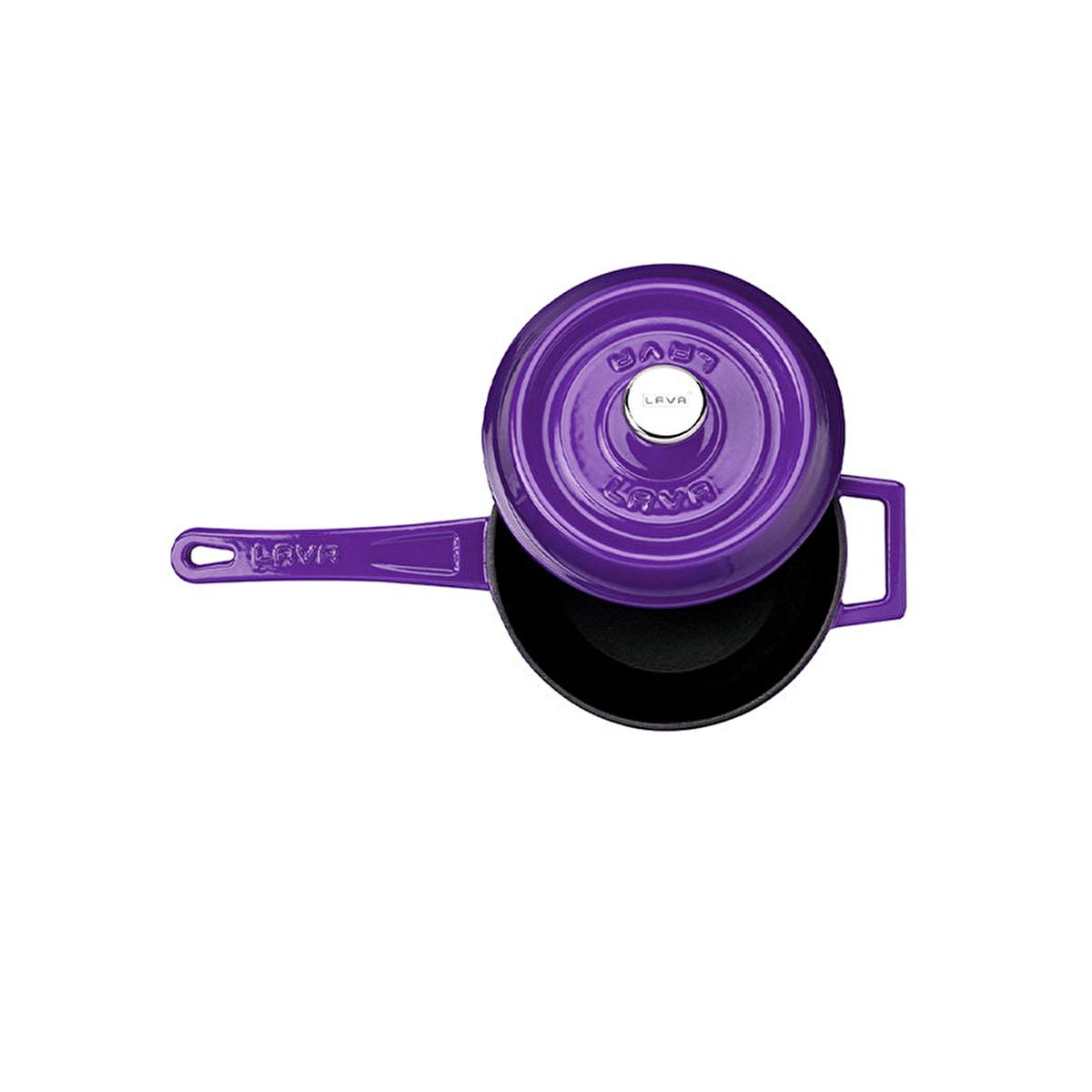 Lava Mor Cast Iron Sauce Pan - Durable, Oven-Safe, 7.09-inch Diameter Round Cookware for Home Cooks and Culinary Enthusiasts Lava Mor Cast Iron Sauce Pan - Durable & Oven-Safe cast iron sauce pan, enameled cast iron cookware, round sauce pan, oven-safe cookware, durable cooking pans, home cook essentials, culinary enthusiast cookware, cast iron construction, 3-layer enameled coating, integral handle, oven-safe lid, metal top, Lava Mor cookware
