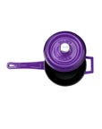 Lava Mor Cast Iron Sauce Pan - Durable, Oven-Safe, 7.09-inch Diameter Round Cookware for Home Cooks and Culinary Enthusiasts Lava Mor Cast Iron Sauce Pan - Durable & Oven-Safe cast iron sauce pan, enameled cast iron cookware, round sauce pan, oven-safe cookware, durable cooking pans, home cook essentials, culinary enthusiast cookware, cast iron construction, 3-layer enameled coating, integral handle, oven-safe lid, metal top, Lava Mor cookware