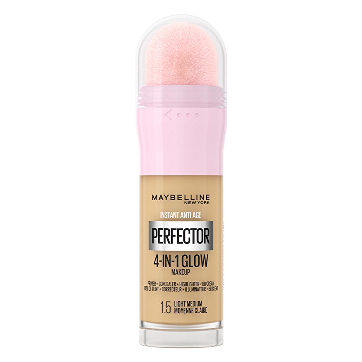 Maybelline New York Instant Perfector Glow Foundation Makeup - 4-in-1 Formula for Flawless Complexion, Radiant Glow, Easy Application Maybelline Instant Perfector Glow Foundation - Flawless Complexion Foundation Makeup, Flawless Complexion, Radiant Glow, Multifunctional Foundation, Easy Application Foundation, Makeup, Beauty Essentials, Cosmetics, Maybelline New York, Instant Perfector Glow