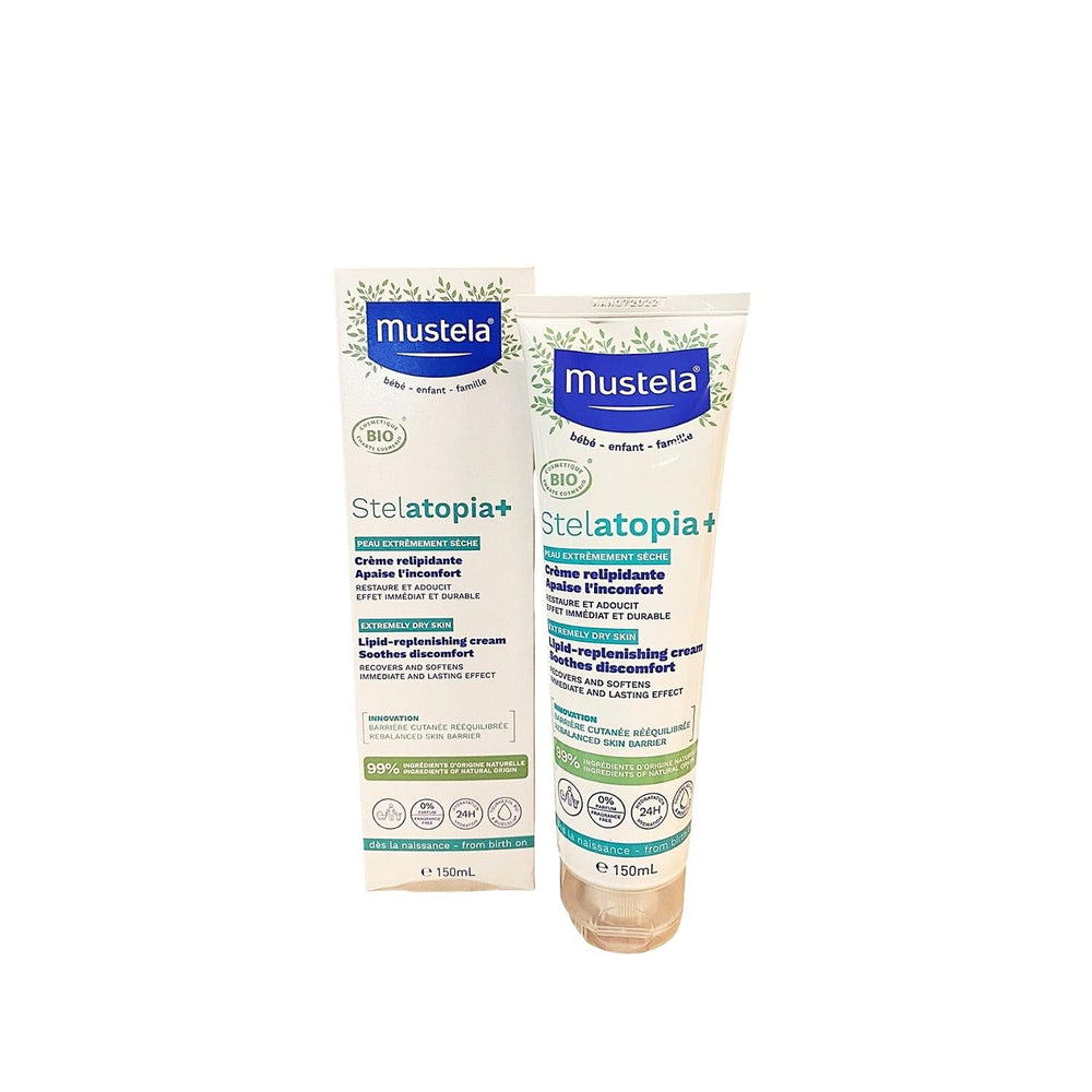 Mustela Stelatopia Moisturizing Cream for Sensitive Skin - 150ml Hydrating Relief for Dry, Irritated Skin - image 3
