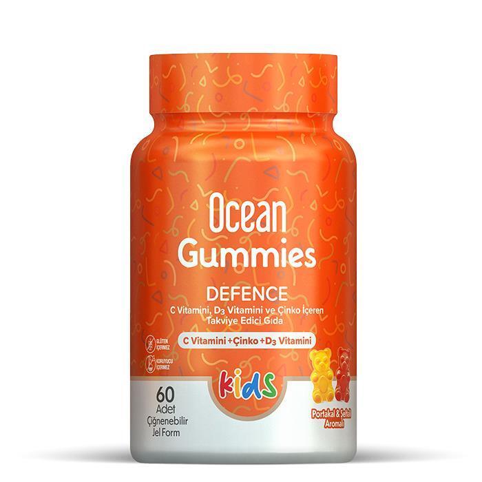 Ocean Gummies Defence: 60 Chewable Vitamin Gummies for Immune Support | Delicious & Easy Dietary Supplement for Adults & Kids - image 2
