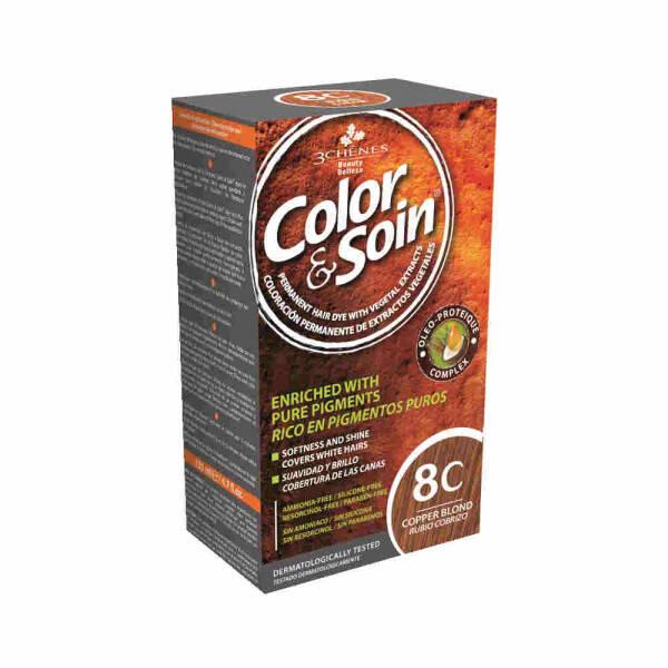 Color&Soin Natural Hair Dye - Copper Blonde, Ammonia-Free, Plant-Based Hair Coloring for Sensitive Scalp - Hair Dye