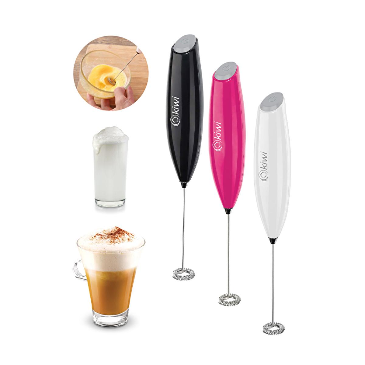 Kiwi Milk Frother for Coffee, Latte & Cappuccino - Portable Handheld Battery Operated Frother Kiwi Milk Frother - Handheld Battery Operated Coffee Frother milk frother, coffee frother, handheld frother, battery operated frother, portable milk frother, cappuccino frother, latte frother, milk, coffee, portable, kitchen gadget, coffee lover, home barista, beverage preparation, easy to use, easy to store, travel, camping, office, elegant design, cappuccino, latte, hot chocolate, coffee accessories, frothing wan