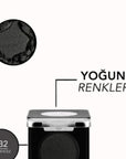 Flormar Mono High-Pigment Pearlescent Eyeshadow 032 Blackhole