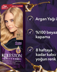 Wella Koleston Intense 9/0 Sarı: Permanent Hair Dye for 100% Gray Coverage & Lasting Intense Color Wella Koleston Hair Dye: 100% Gray Coverage, Intense Color hair dye, hair color, permanent hair color, gray coverage hair dye, long lasting hair color, intense hair color, ammonia hair dye, at home hair color, sarı saç boyası, wella koleston, gray coverage, long-lasting color, intense color, hair coloring, Argan Oil, conditioning cream, user-friendly, vibrant color, youthful appearance, salon-quality, at-home 