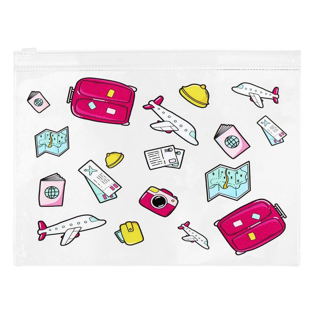 Eklips Colorful Transparent Clutch Bag for Beauty Essentials