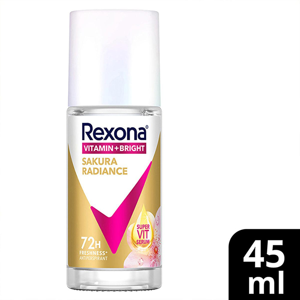 Rexona Vitamin + Bright Roll-On Deodorant for Women - 72 Hour Protection, Sustainable Glass Packaging - view 5