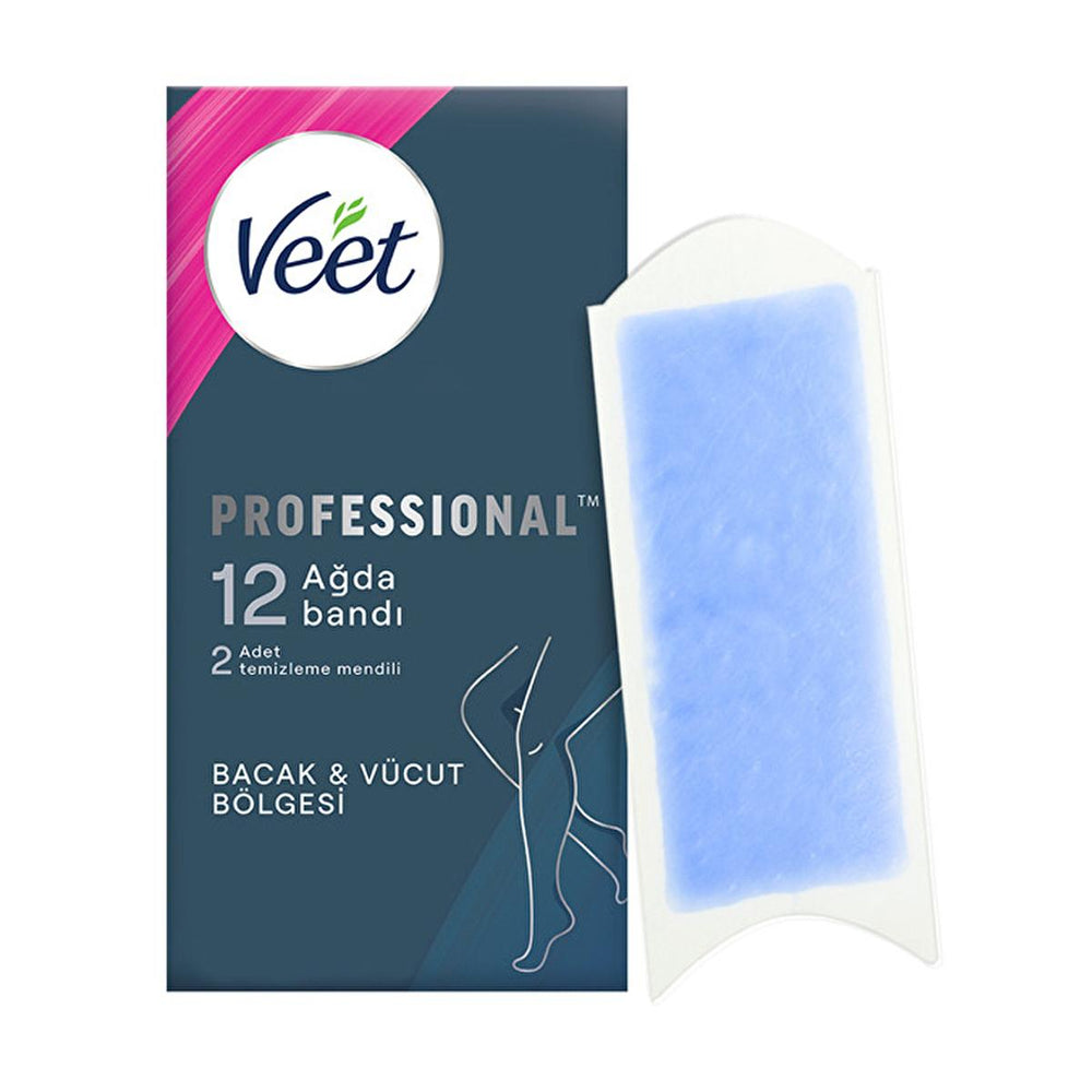 Veet Professional Wax Strips for Hair Removal - Sensitive Skin, Easy-Gelwax Technology, 12 Count - view 8
