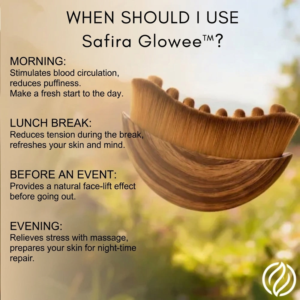 Safira Glowee™ Facial Massage Comb - Lymphatic Drainage & Glow Boosting Face Massager