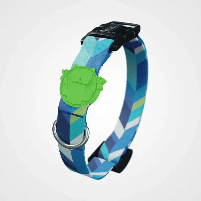 Lindo Blue Dream Adjustable Dog Collar for Small Breeds 30-44cm
