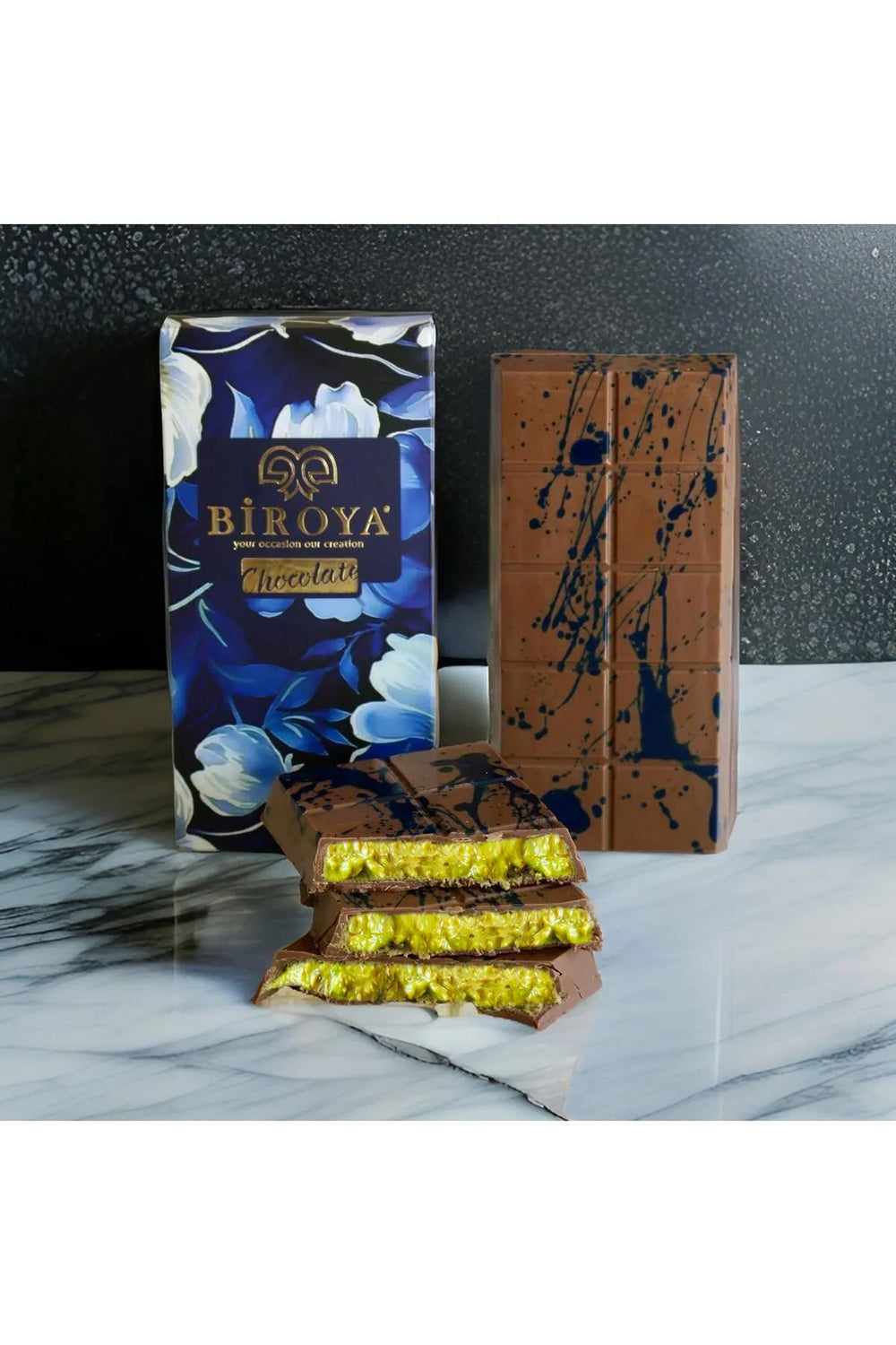 Biroya Dubai Chocolate 200 Gr with Cooler Bag - Express Shipping - Food & Candy