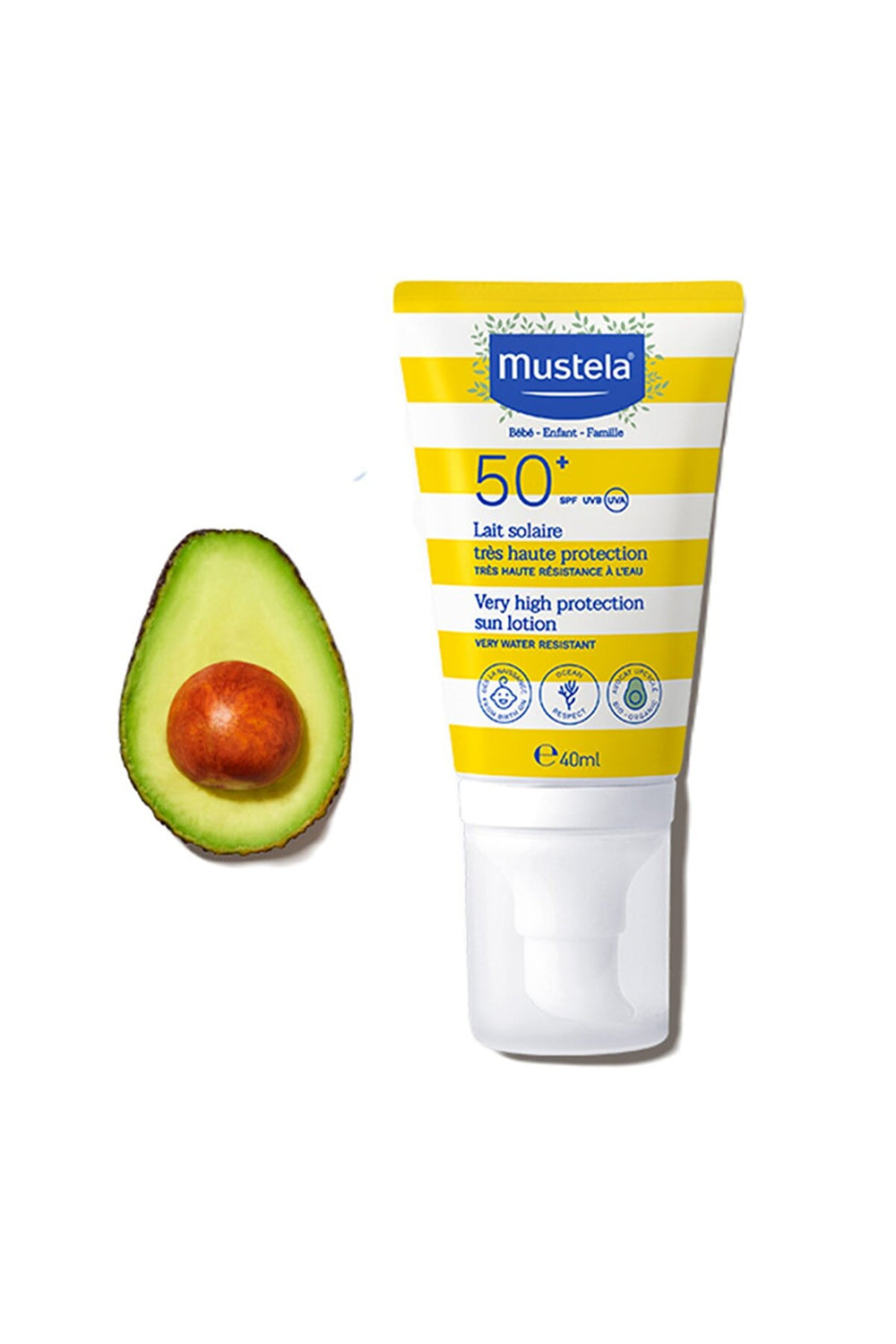 Mustela High Protection Face Sunscreen Spf 50 40 ml - Sunscreen