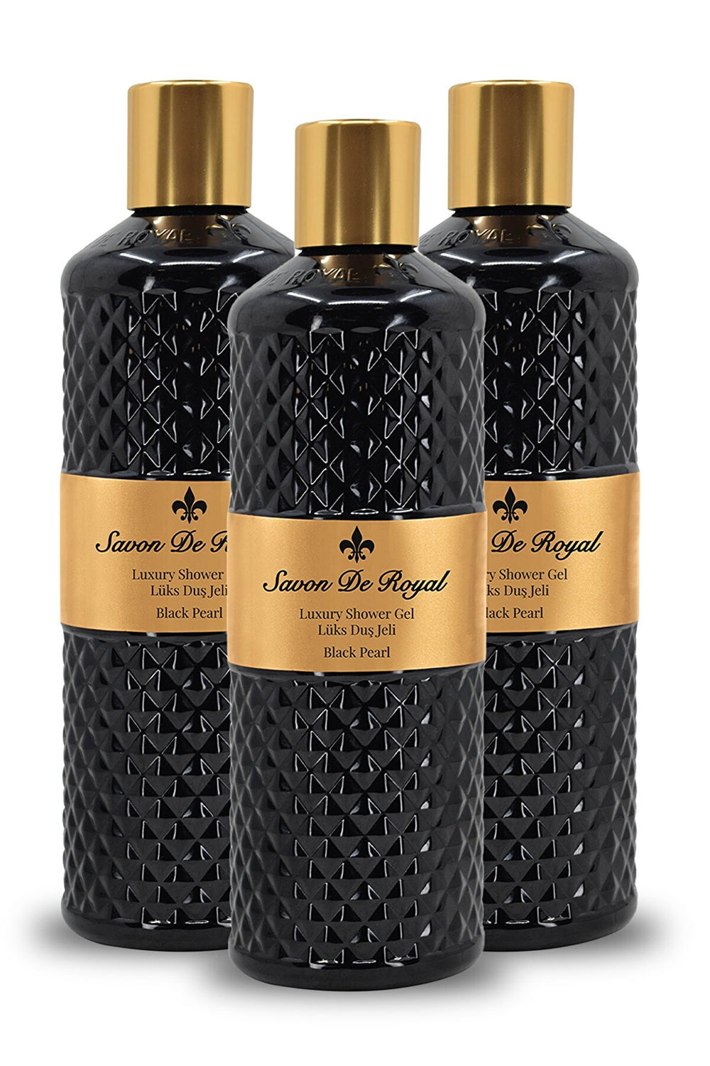Savon de Royal Pearl Shower Gel Black 500 Ml x3 - Shower Gel