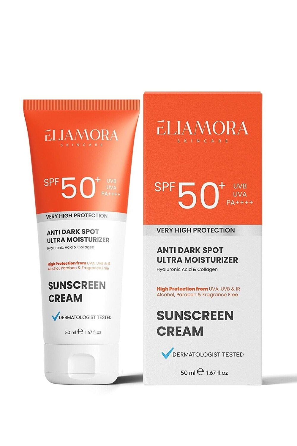 Eliamora Intensive Anti-Blemish +50 Spf Sunscreen - Tenderness And Redness
