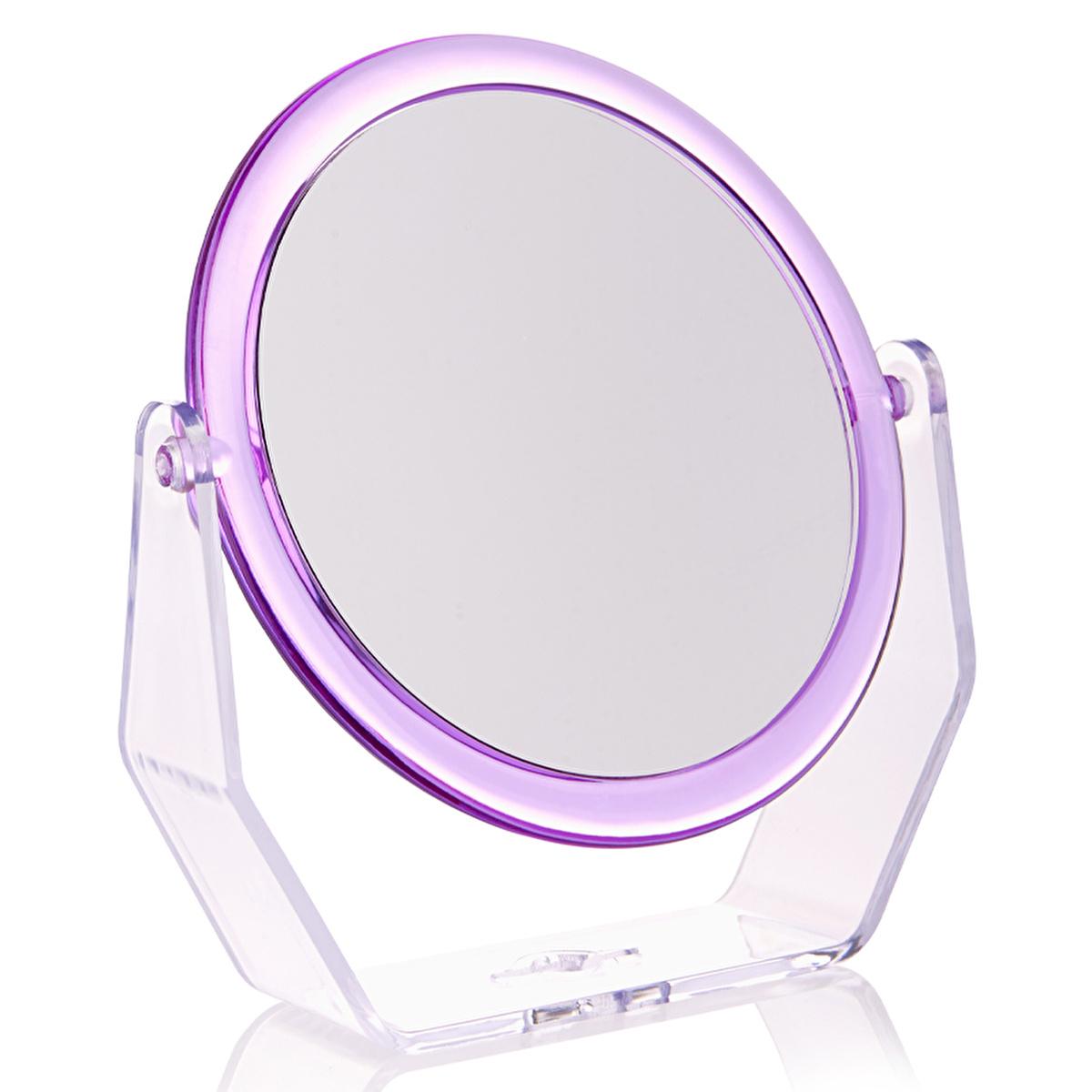 Eklips Double-Sided Vanity Mirror with Pentagonal Stand - Magnifying Makeup Mirror for Precise Grooming Eklips Double-Sided Vanity Mirror for Precise Grooming double-sided vanity mirror, magnifying makeup mirror, pentagonal stand mirror, beauty routine mirror, grooming essentials, makeup application, eyebrow shaping, skincare, vanity accessories, bathroom decor, dressing table accessories