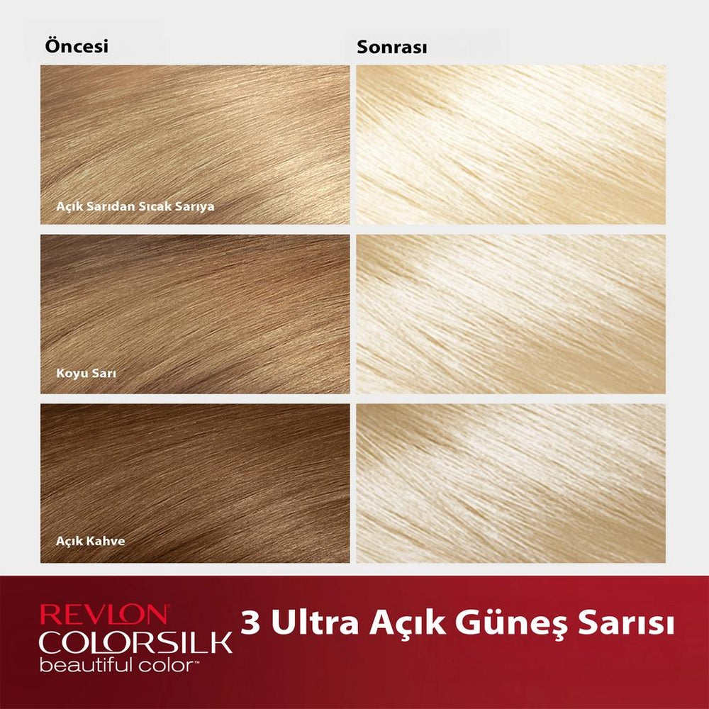 Revlon ColorSilk Beautiful Color Hair Dye 03 Ultra Light Sun Blonde