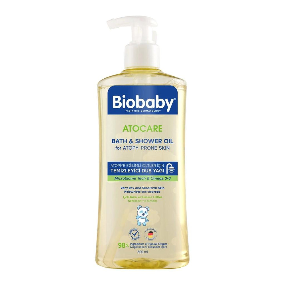 Biobaby Atocare Bath & Shower Oil for Dry Skin 500ml