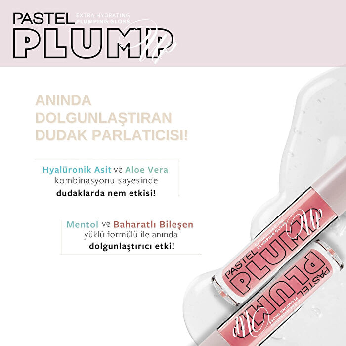 Pastel Plump Up Ultra Moisturizing Lip Gloss 5.3ml No:203 Cotton Candy